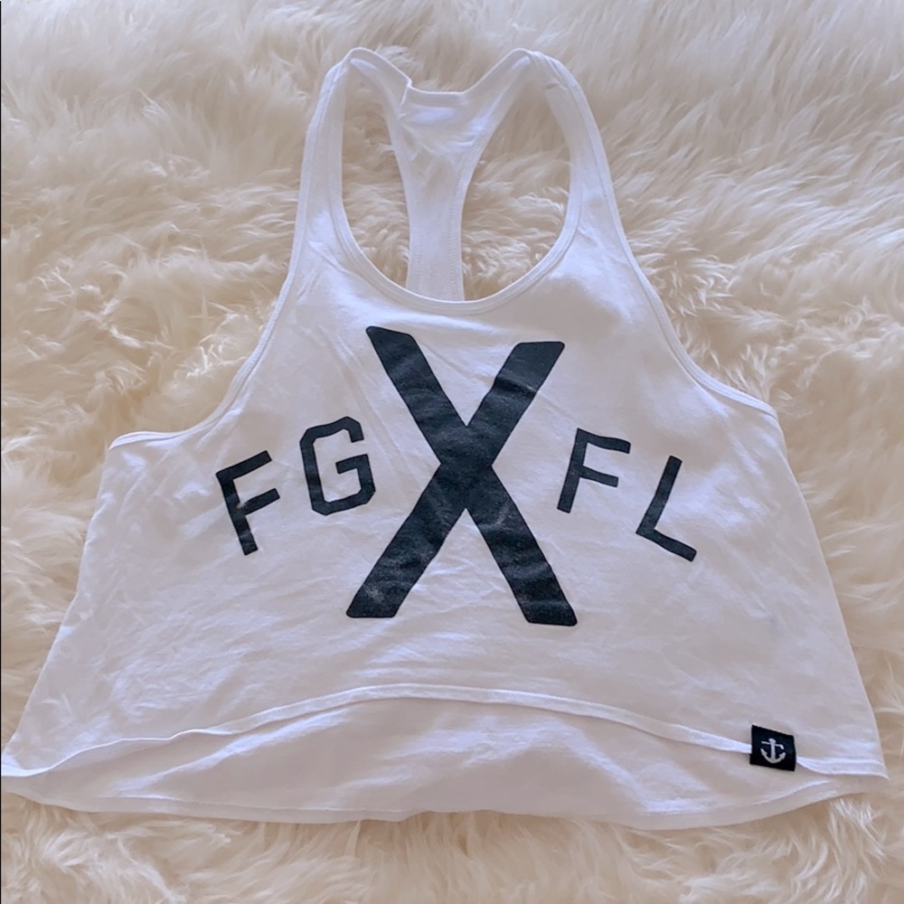 FLAG Nor FAIL - FNF Racerback Crop Tank